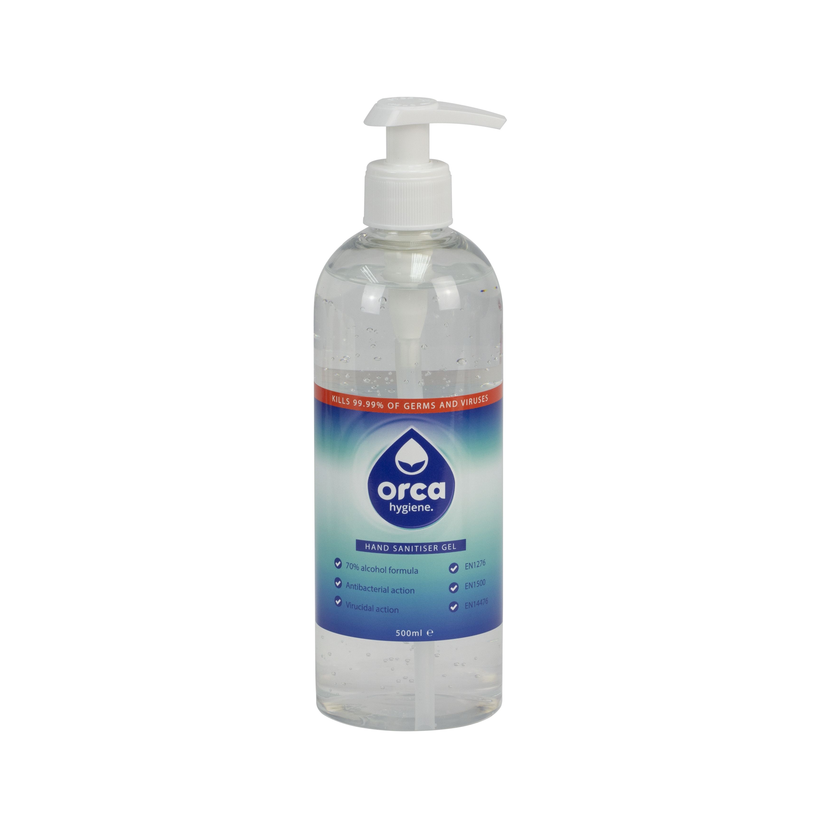 Orca Unfragranced Anti-bacterial Hand sanitiser, 500ml