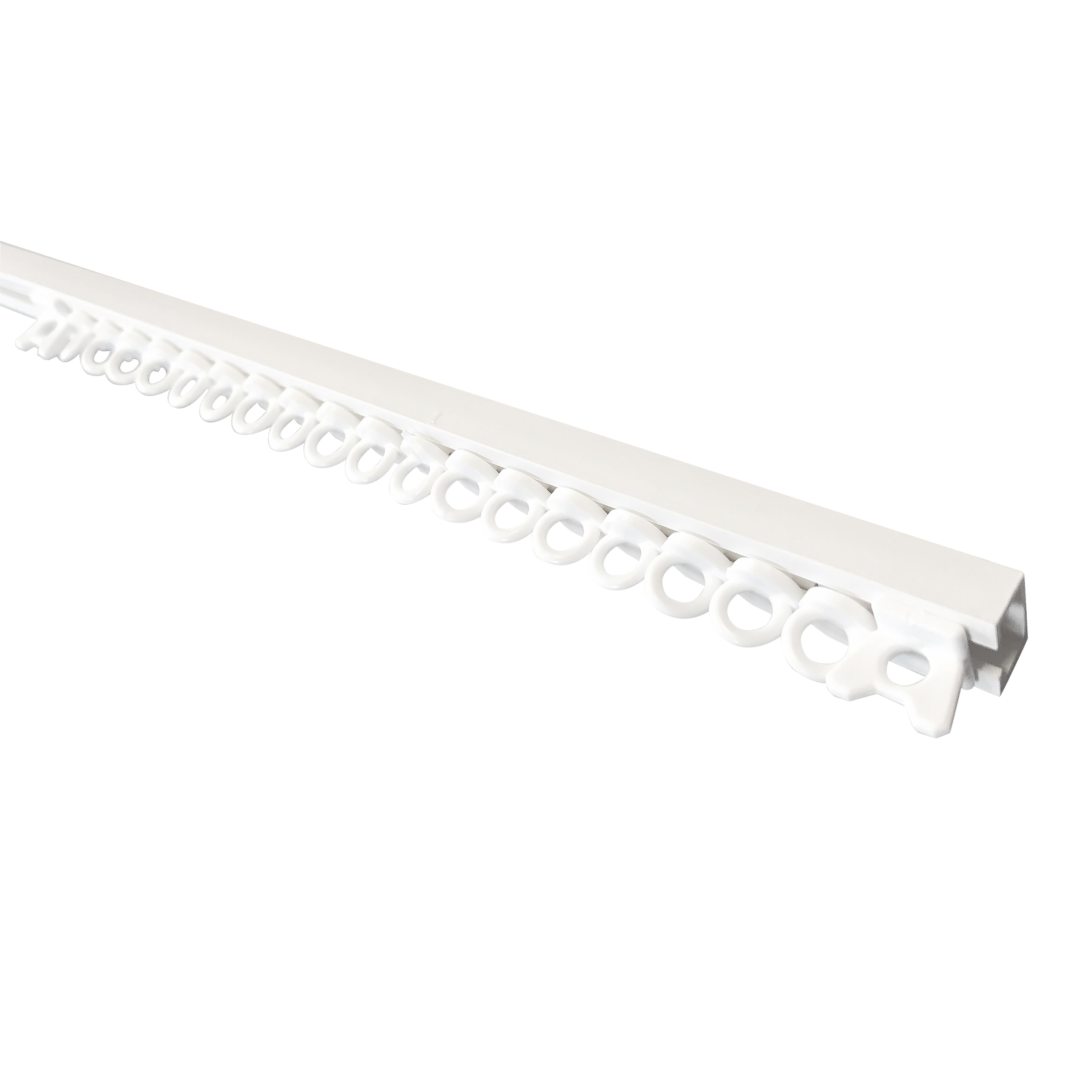 Orciel Matt White Fixed Single curtain track, (L)2m