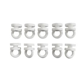 Orciel Plastic Curtain clip, (L)10mm (W) 11mm Pack of 10