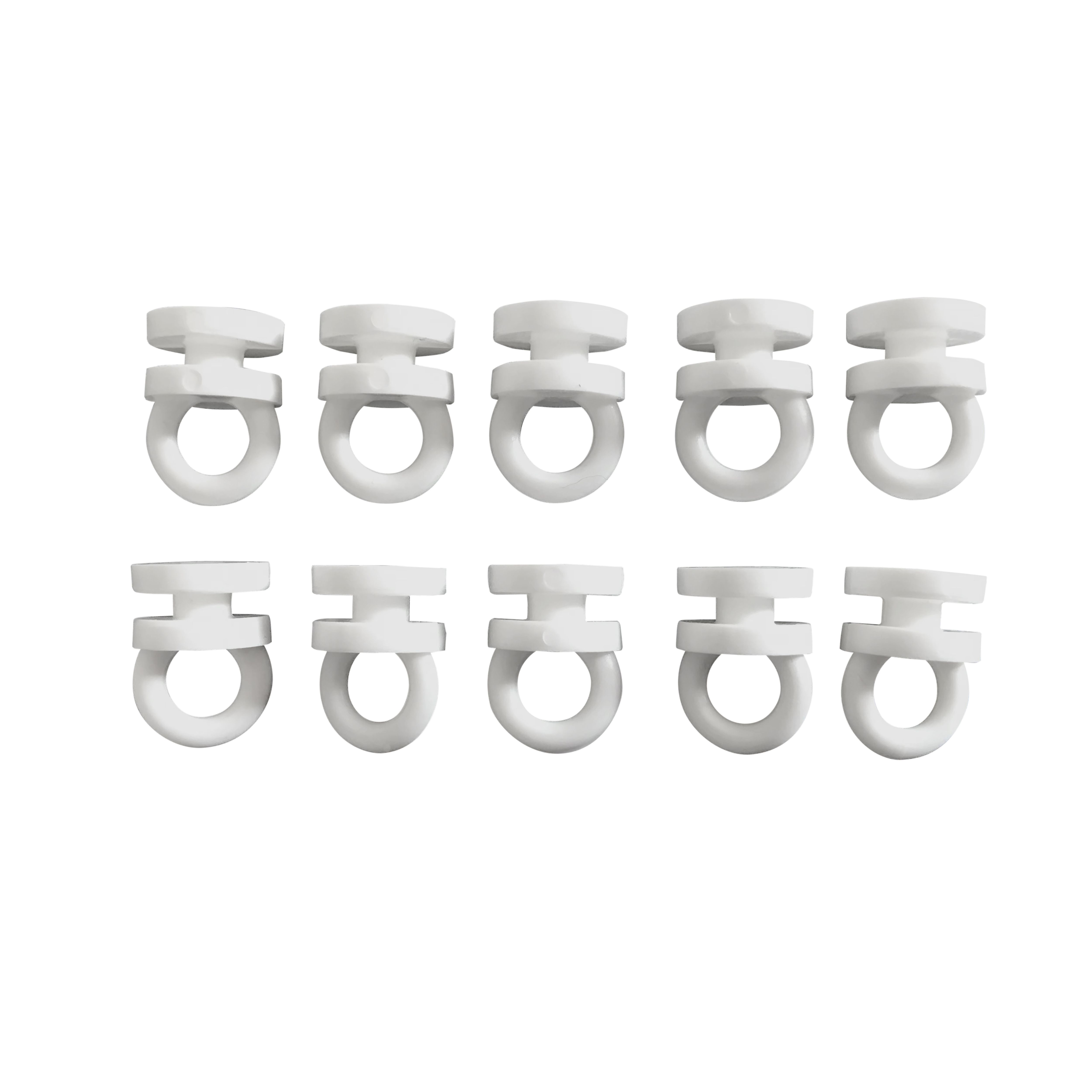 Orciel White Plastic Curtain Track Glide Hook L 10mm Pack Of 10 Diy At B Q