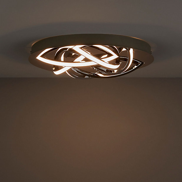 Orcus Chrome Effect 6 Lamp Ceiling Light Diy At B Q - B Q Kitchen Ceiling Lights Led