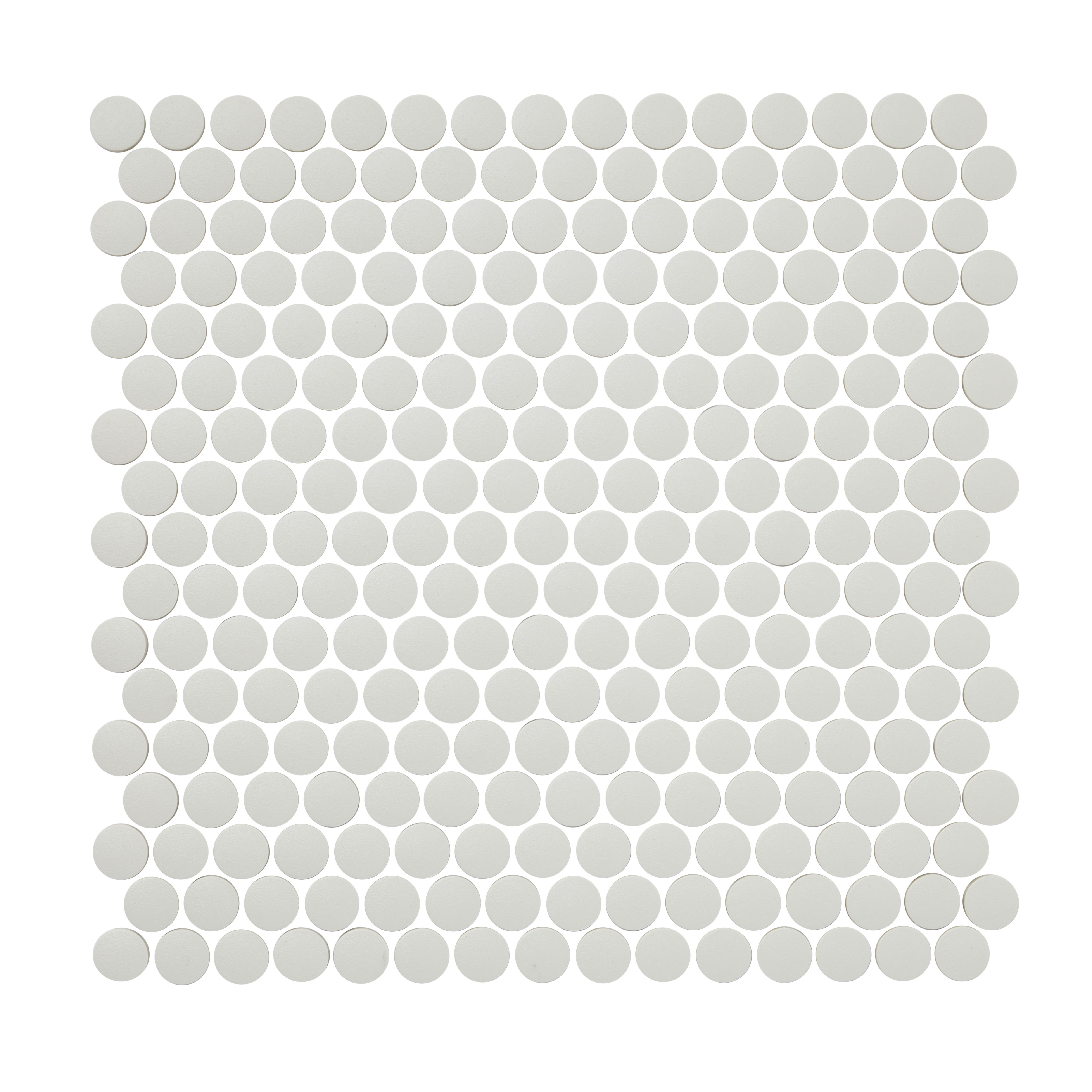 Oregia White Mosaic tile sheet (L)310mmCeramic