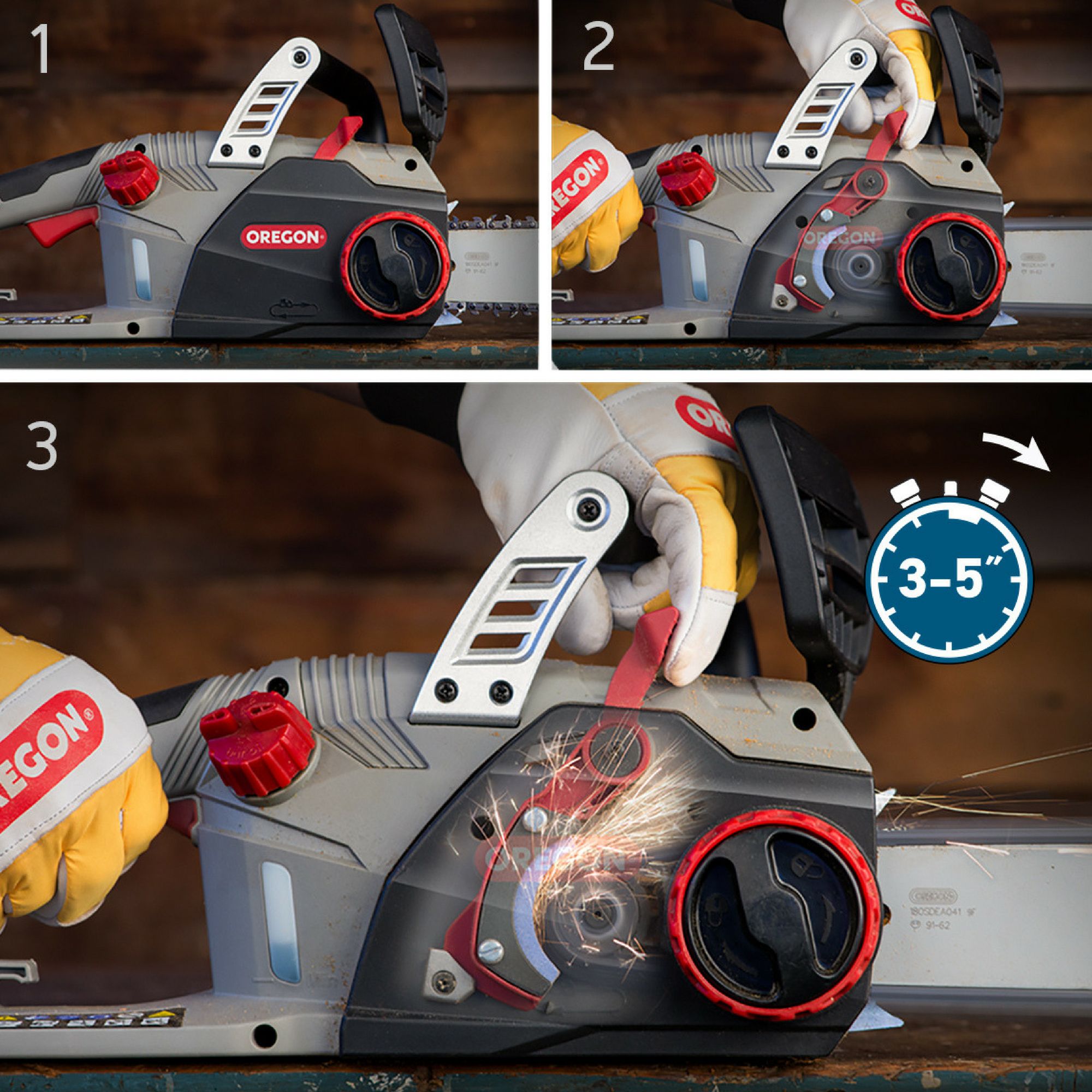 Oregon CS1500-40 2400W 230V Corded 400mm Self sharpening chainsaw