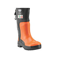Oregon Yukon Black & orange Safety wellingtons, Size 5.5