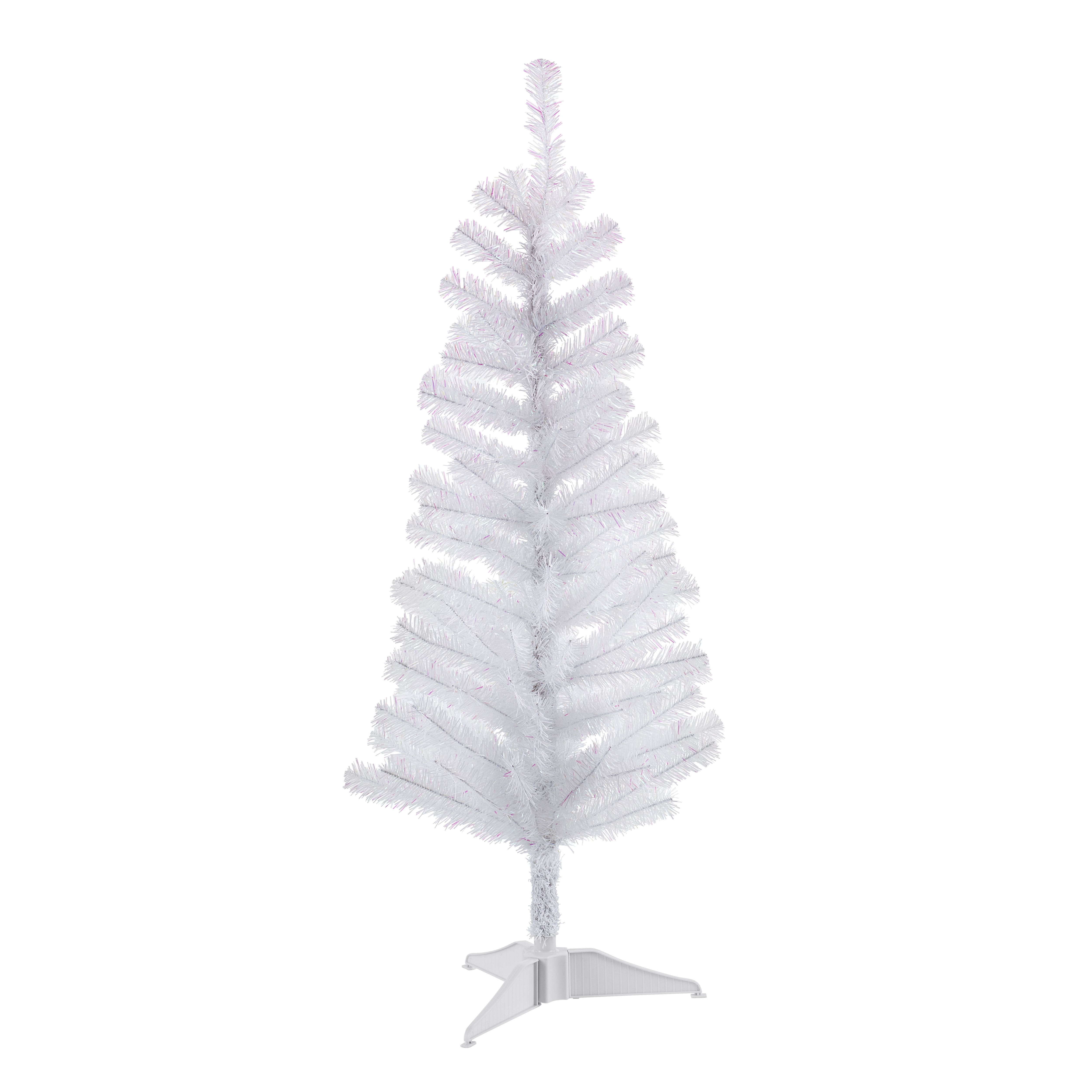 Small white fake clearance christmas tree