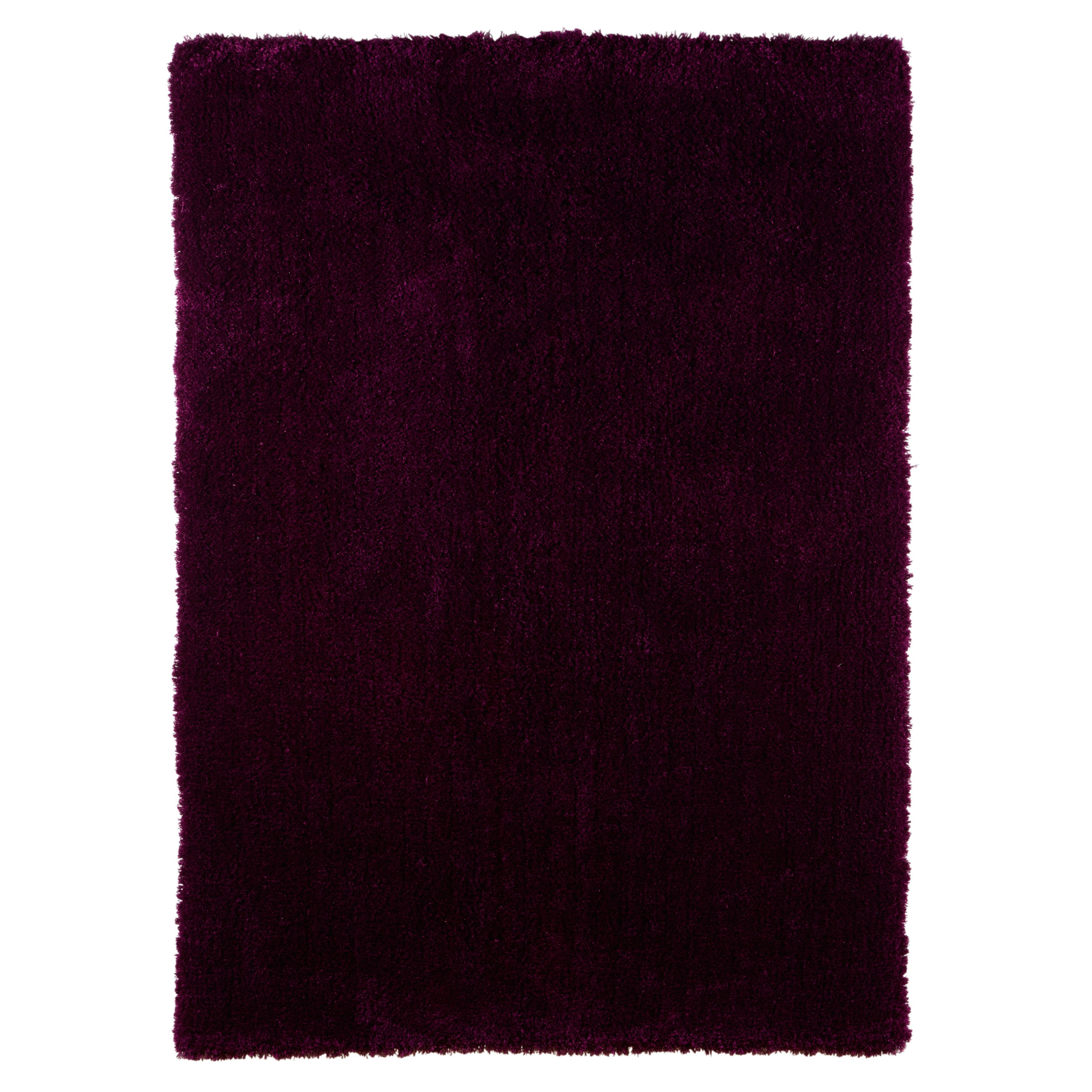 Oriana Dark purple Rug 170cmx120cm DIY at B&Q