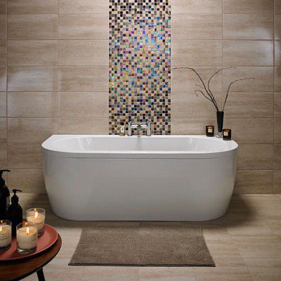 Origin Sand Gloss Linear travertine Ceramic Wall Tile Sample