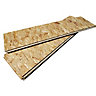 OSB 3 Tongue & groove Floorboard (L)1.22m (W)325mm (T)15mm, Pack of 3