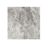 Oscano Light grey Travertine effect Ceramic Wall & floor Tile Sample