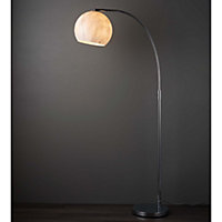Oscaro Marble Chrome effect Floor lamp