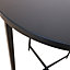Oscuro Matt black Side table (H)45cm (W)40cm