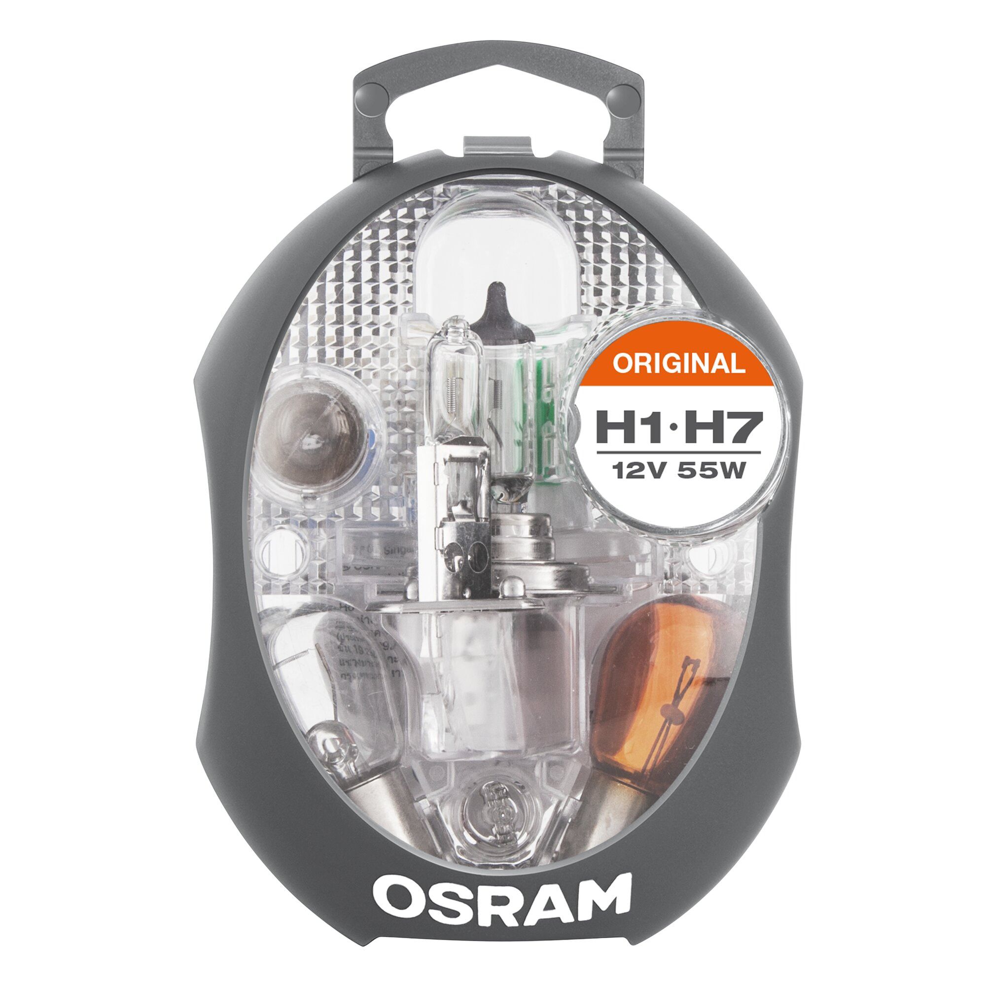 Osram CLK H1/H7 12V Halogen Transparent H7 Spare bulb kit, Pack of 1