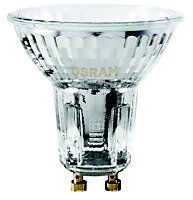 Osram GU10 50W Warm white Halogen Dimmable Light bulb, Pack of 5