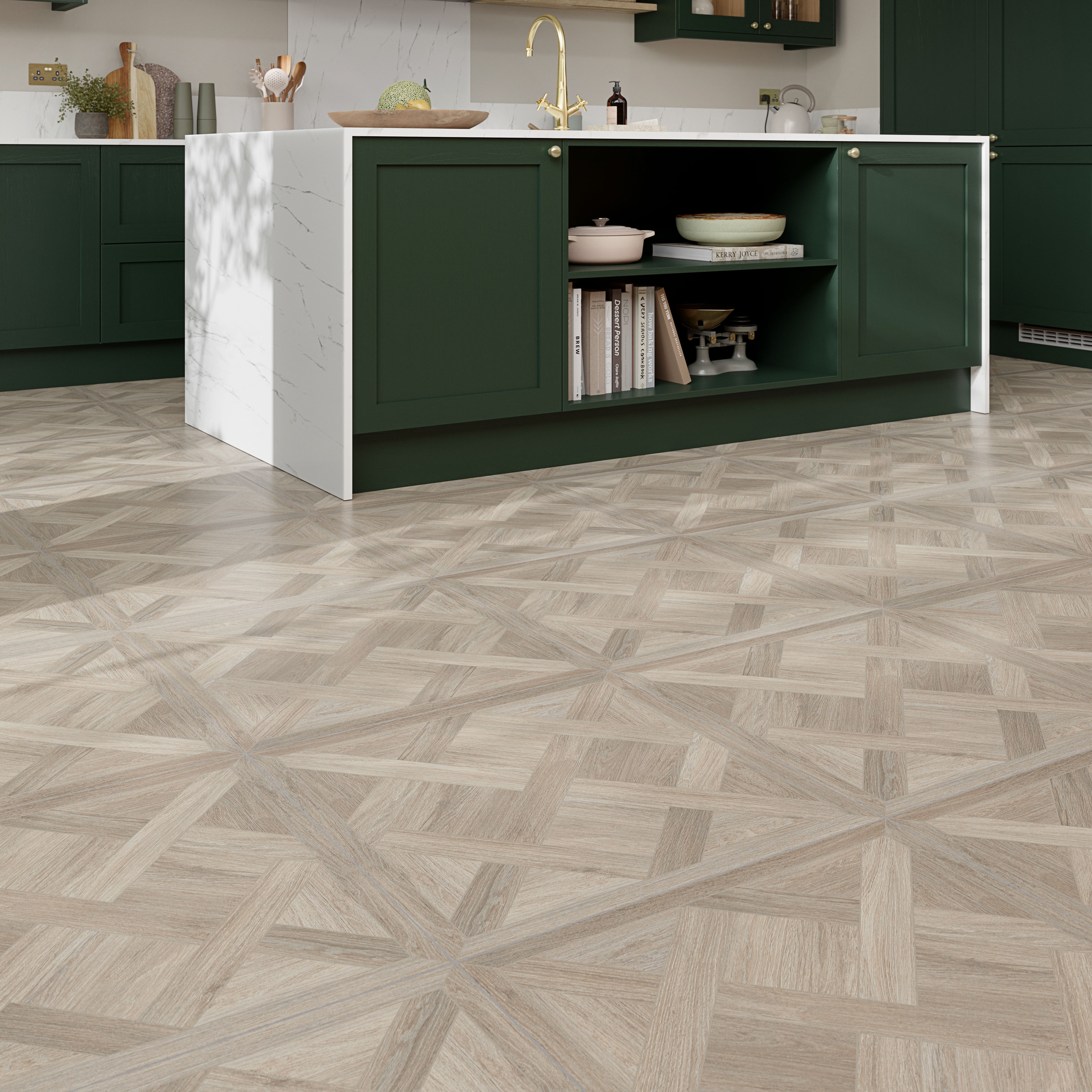 Ottavio Natural Matt Wood effect Porcelain Indoor Wall & floor Tile, Pack of 3, (L)600mm (W)600mm