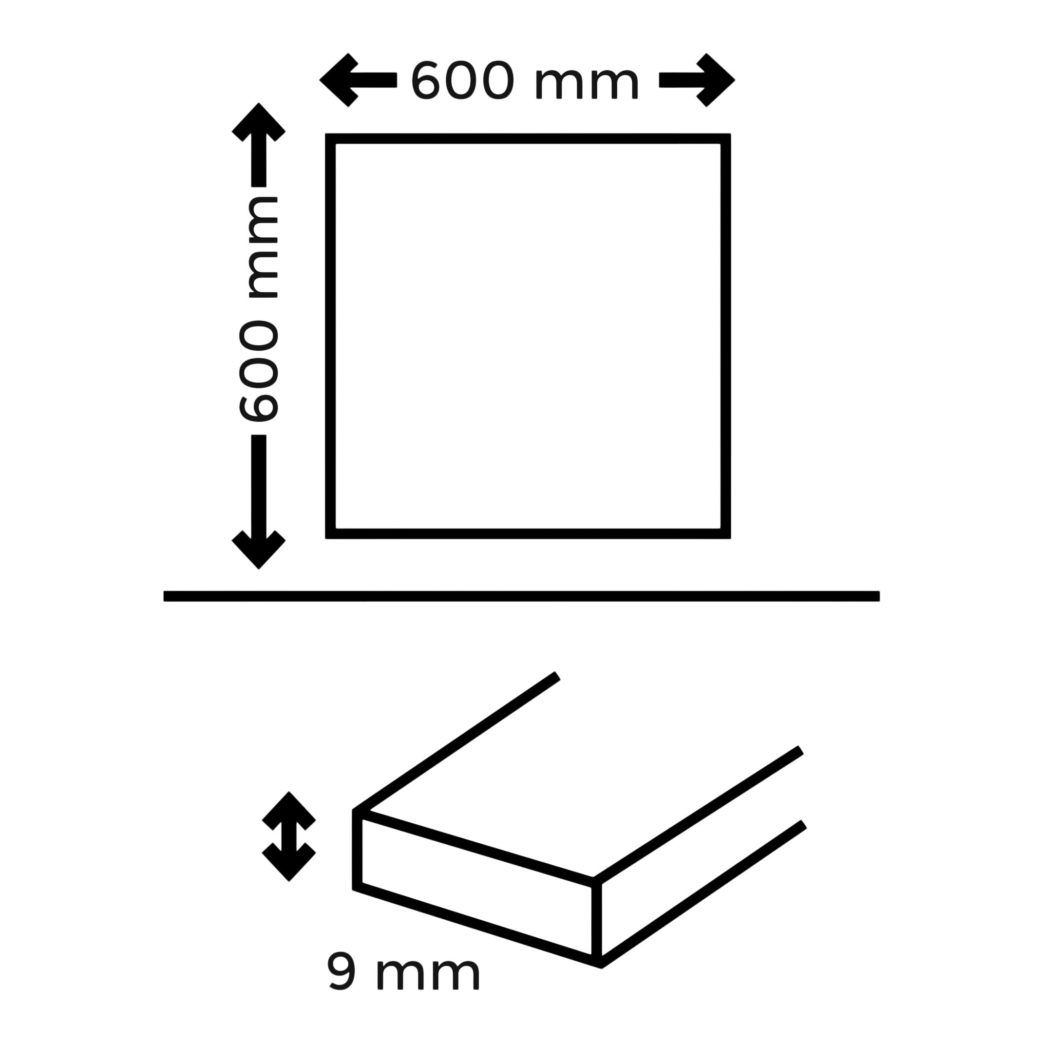 Ottavio Natural Matt Wood effect Porcelain Indoor Wall & floor Tile, Pack of 3, (L)600mm (W)600mm