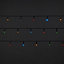 Outdoor lights 120 Multicolour LED String lights with 0.3m Green cable