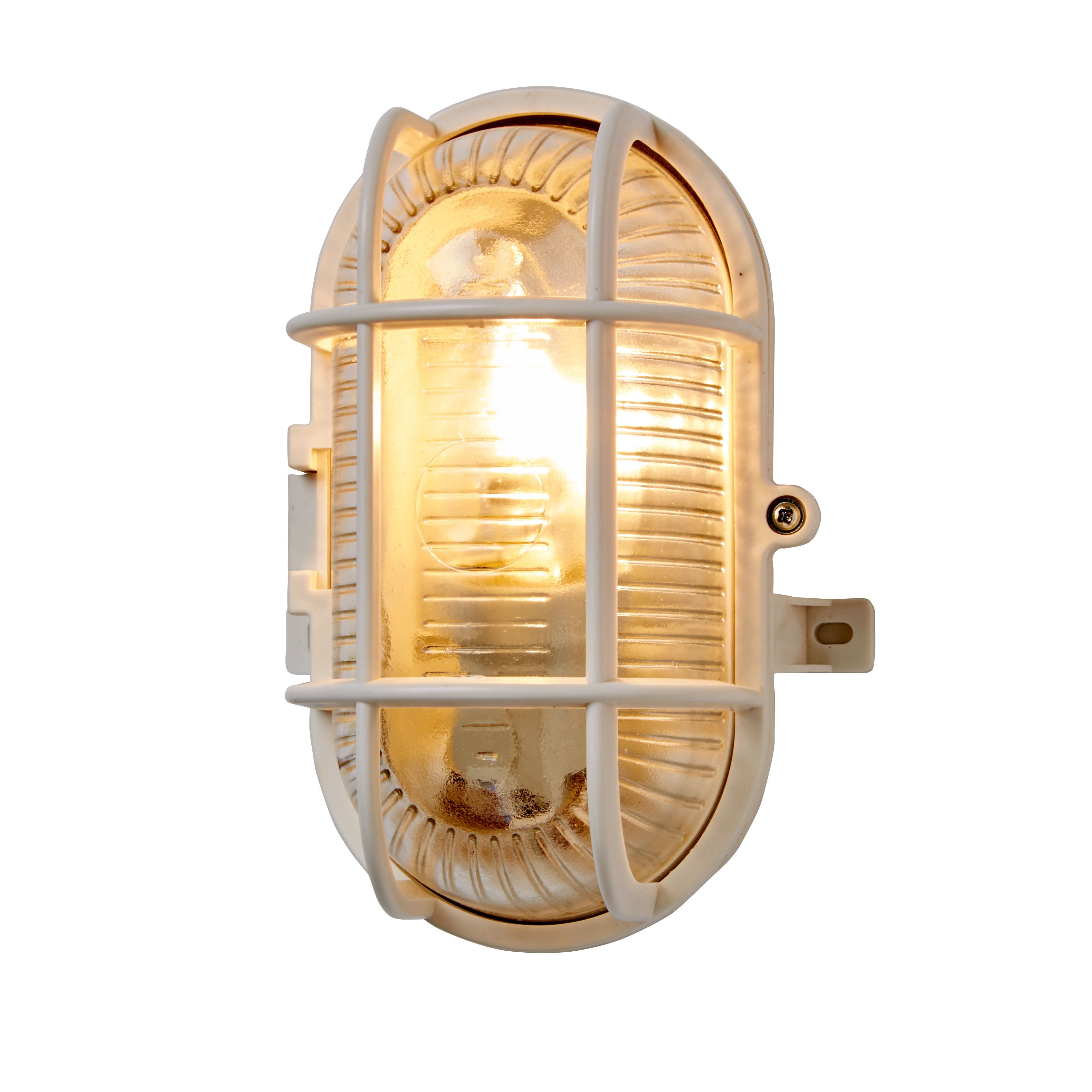 Oval White Bulkhead light