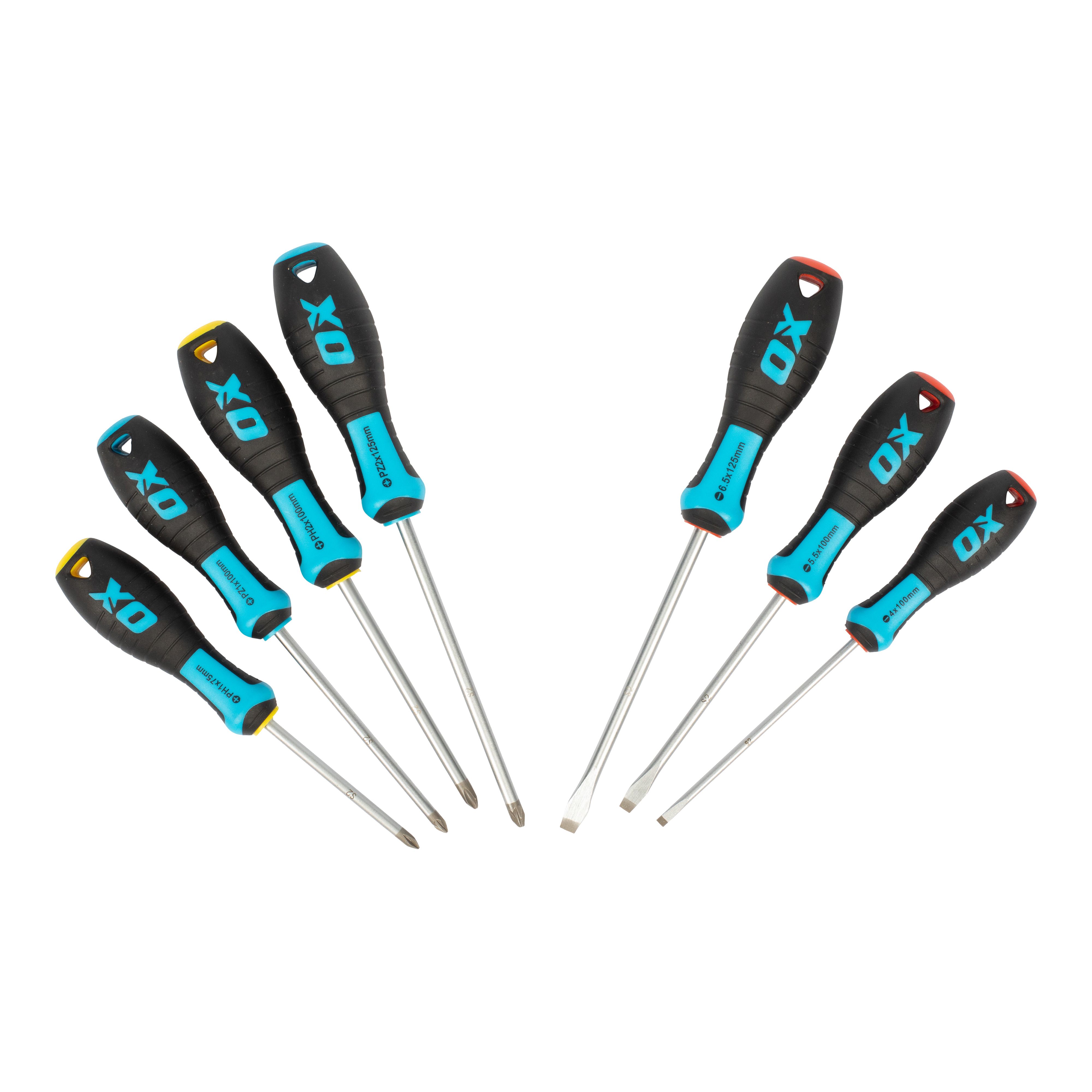 OX Pro Standard Mixed Screwdriver set (7 piece) - OX-P363107