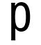 P symbol Black & White Self-adhesive labels, (H)60mm (W)40mm