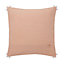 Paddy Quilted geometric Peach Cushion (L)45cm x (W)45cm