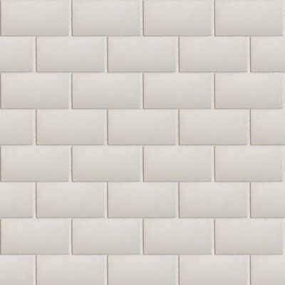 Padstow Cream Gloss Plain Stone effect Ceramic Tile, Pack of 44, (L)150mm (W)75mm