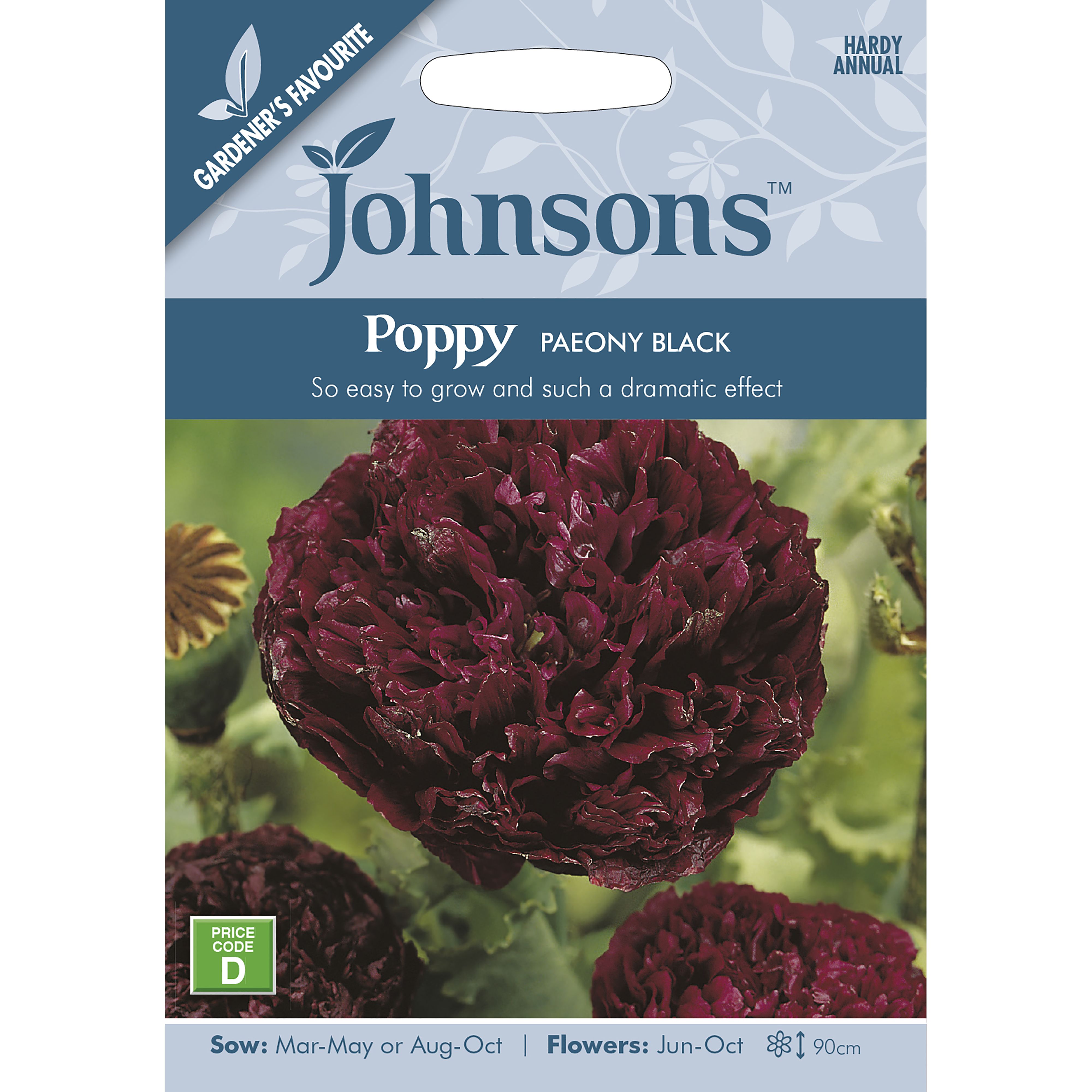 Paeony Black Poppy Seed