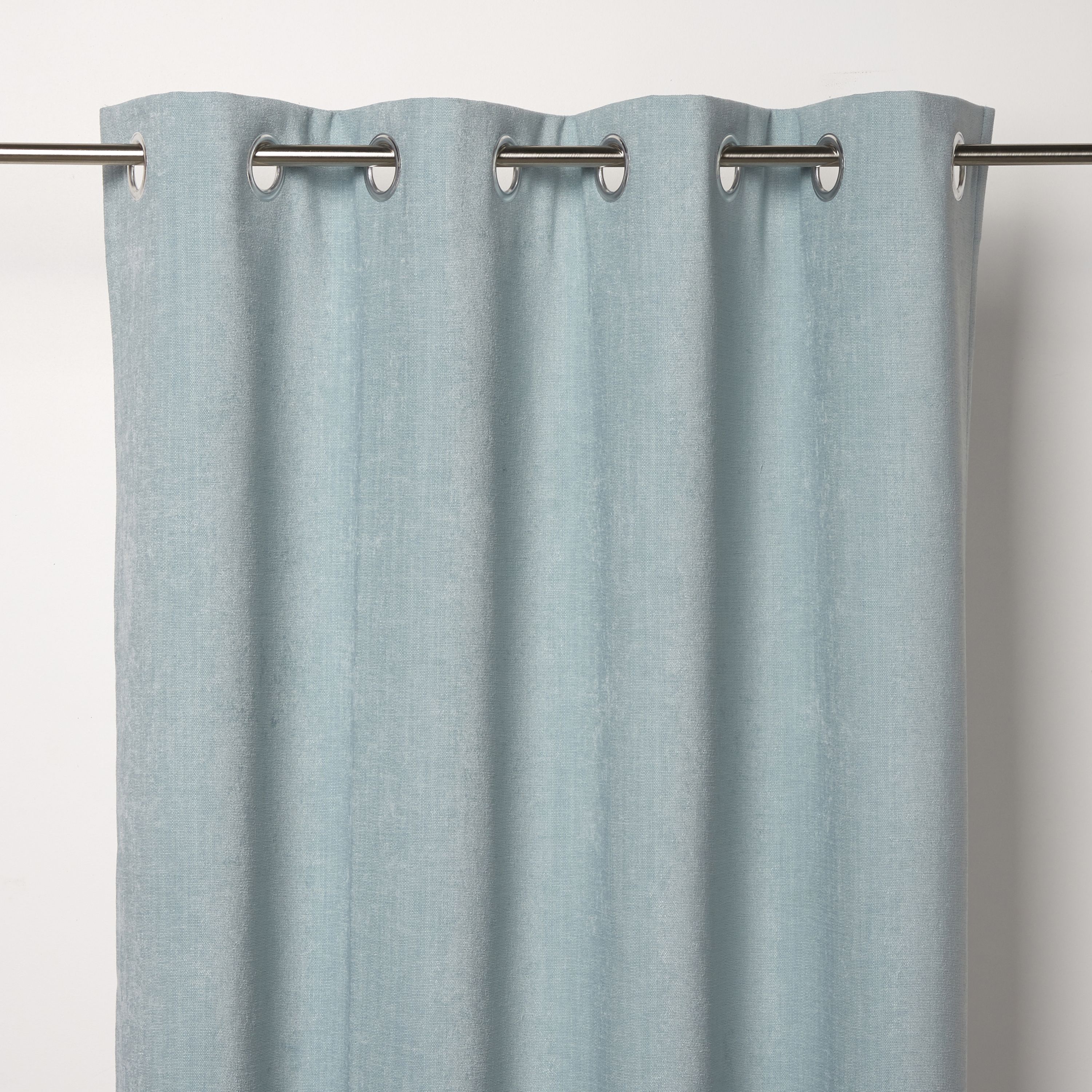 Pahea Blue green Chenille Unlined Eyelet Curtain (W)167cm (L)228cm ...