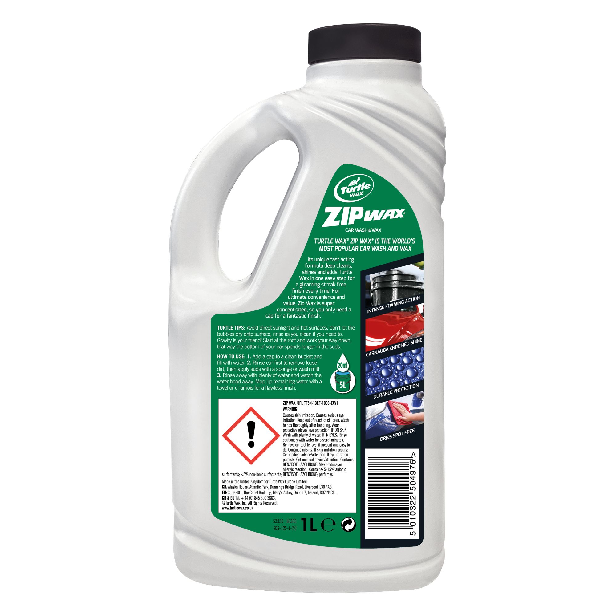 Turtle Wax Zipwax Wash & wax 1L