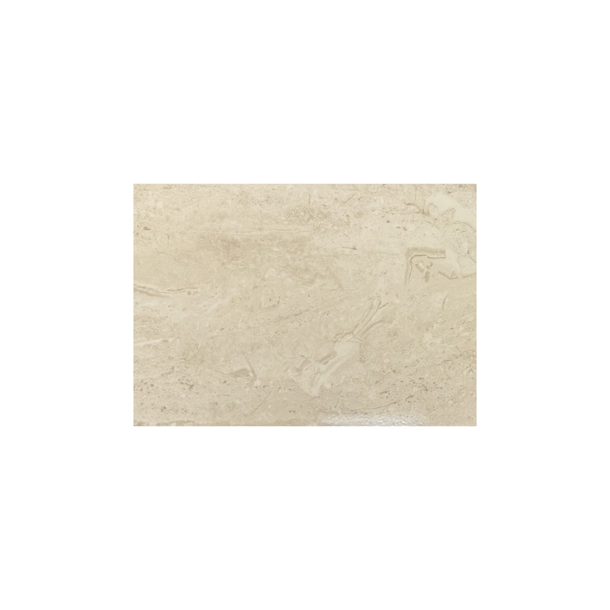 Palace Beige Gloss Stone effect Ceramic Indoor Wall Tile, Pack of 10, (L)400mm (W)250mm