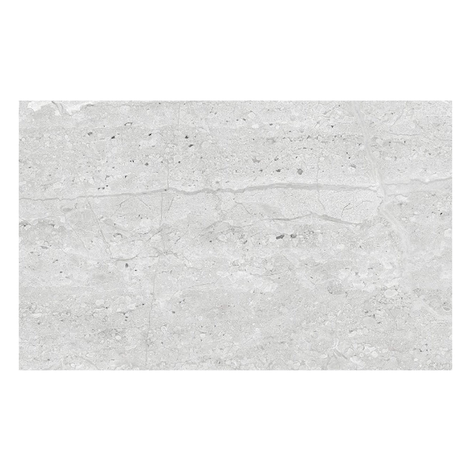 Palace White Gloss Stone effect Ceramic Indoor Wall Tile, Pack of 10, (L)400mm (W)250mm