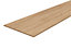 Pale oak effect Fully edged Chipboard Furniture board, (L)0.8m (W)300mm (T)18mm