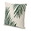 Palm silhouette Green & white Cushion