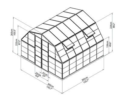 Palram Americana 12x12 Greenhouse