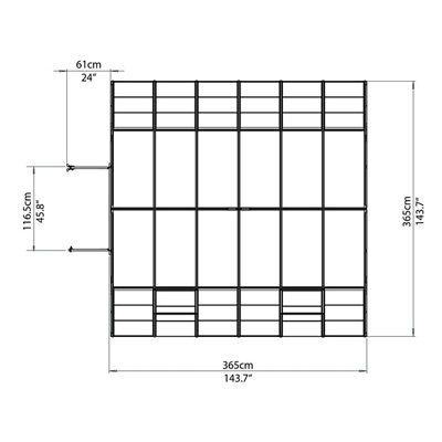 Palram Americana 12x12 Greenhouse