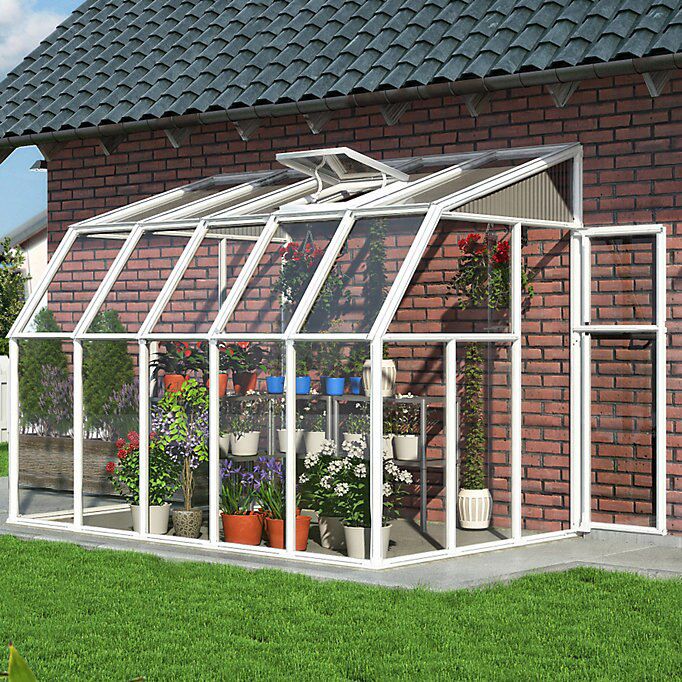 Palram - Canopia 10x6 ft & 1 window Barn Plastic Sun room