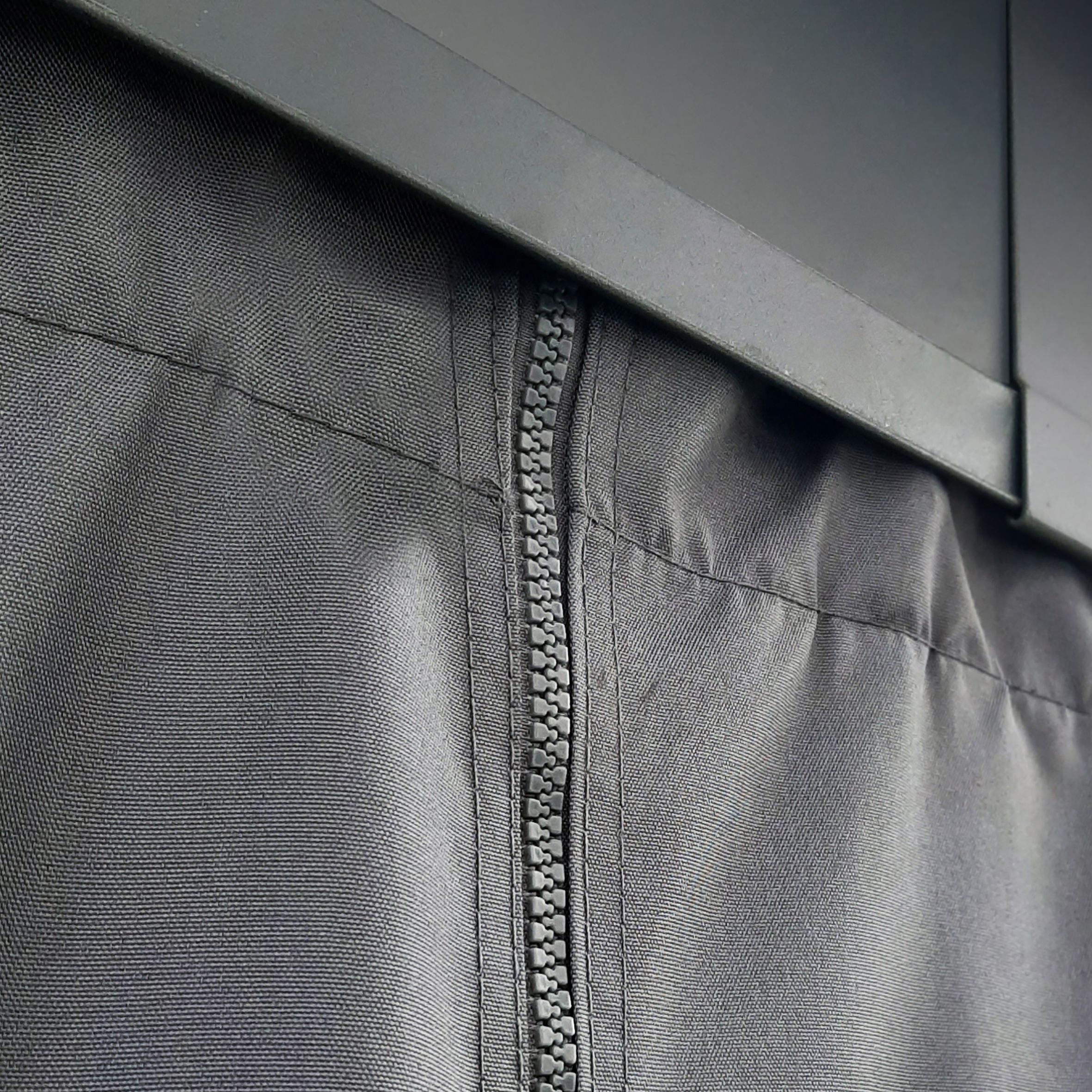 Palram - Canopia Grey Gazebo curtain, Pack of 4 (L)2120mm (W)4400mm