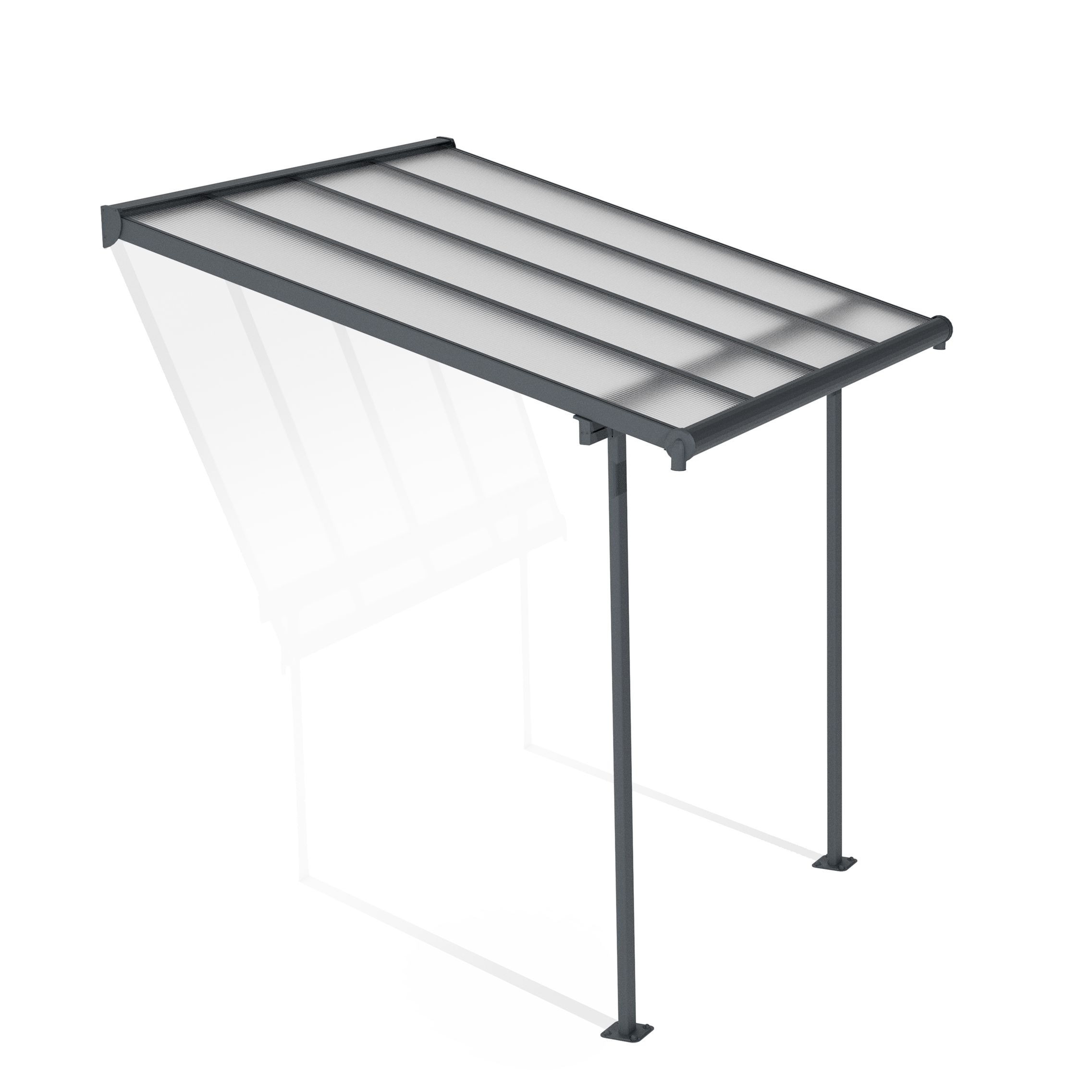 Palram - Canopia Grey Patio cover (H)3000mm (W)2280mm (D)2245mm
