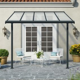 Palram - Canopia Grey Patio cover (H)3050mm (W)2990mm (D)3140mm
