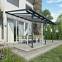Palram - Canopia Grey Patio cover (H)3050mm (W)2990mm (D)4340mm