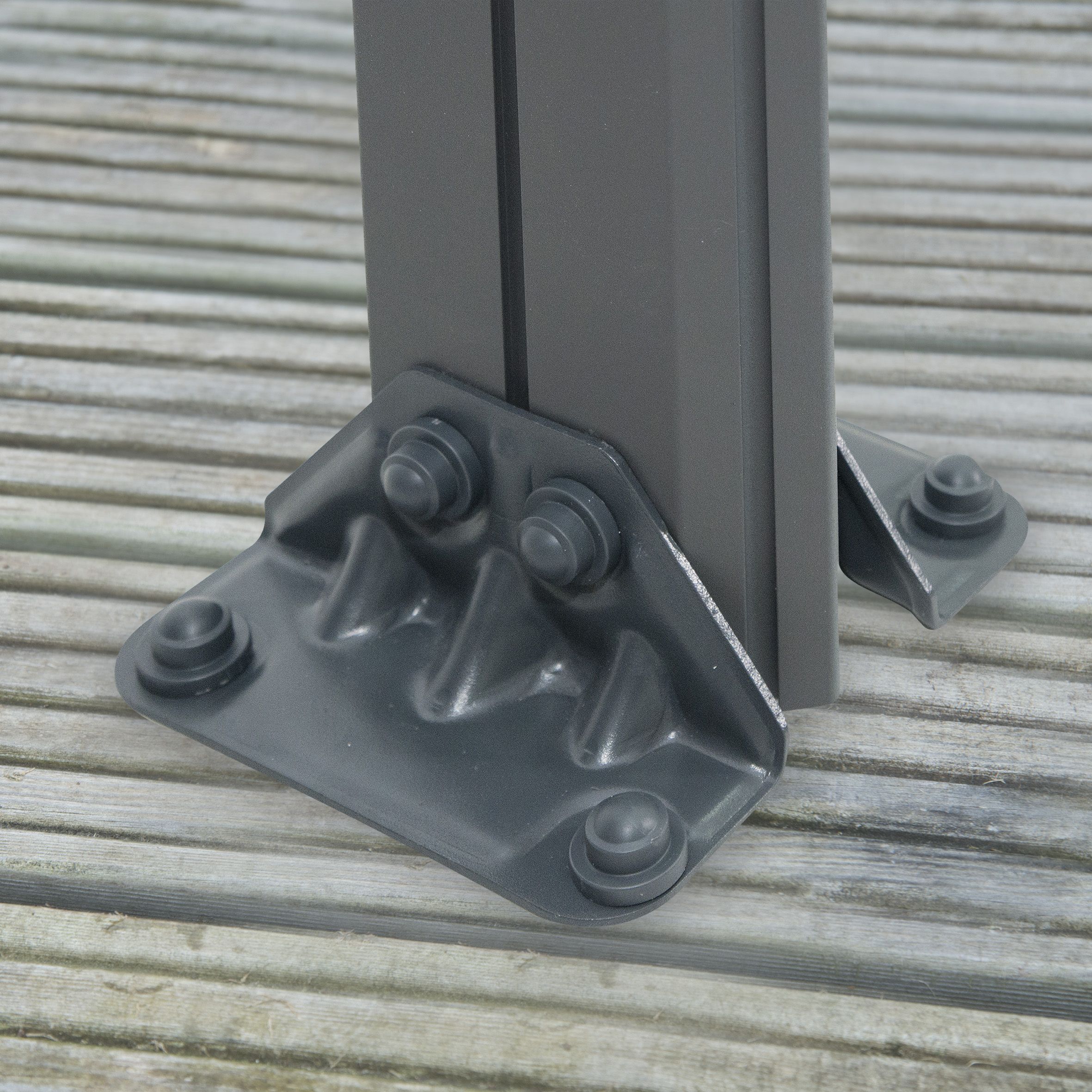 Palram - Canopia Grey Rectangular Gazebo, (W)4.3m (D)2.96m - Assembly required