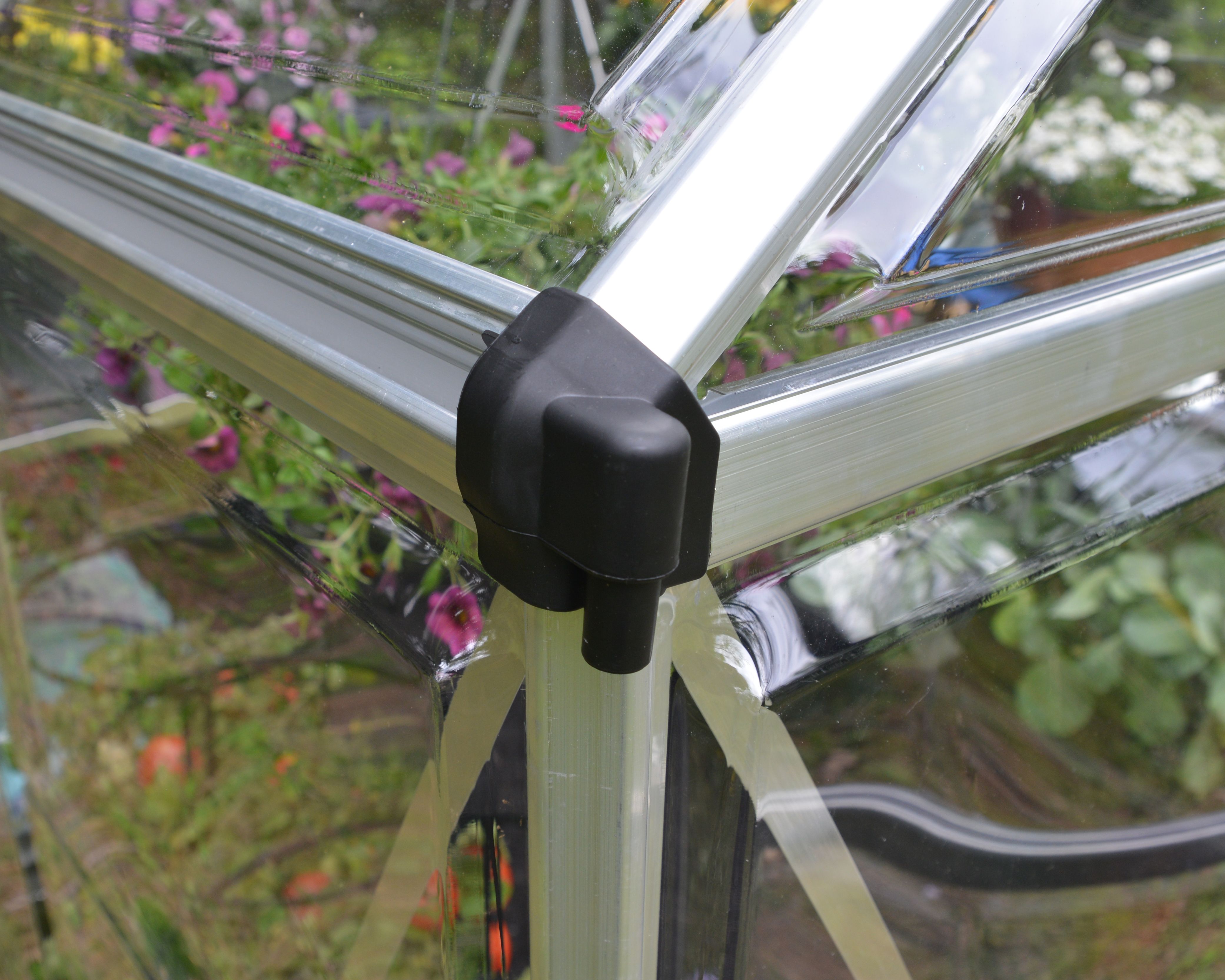 Palram - Canopia Harmony 6x4 ft Silver Aluminium Apex Greenhouse