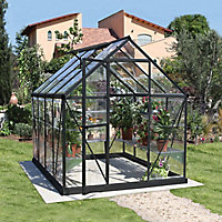 Palram - Canopia Harmony Grey 6X8 Greenhouse with Adjustable vent