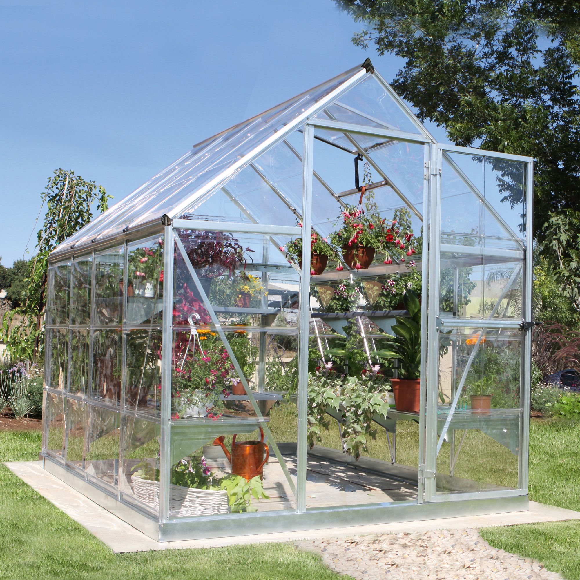 Palram - Canopia Harmony Silver 6x8 Greenhouse