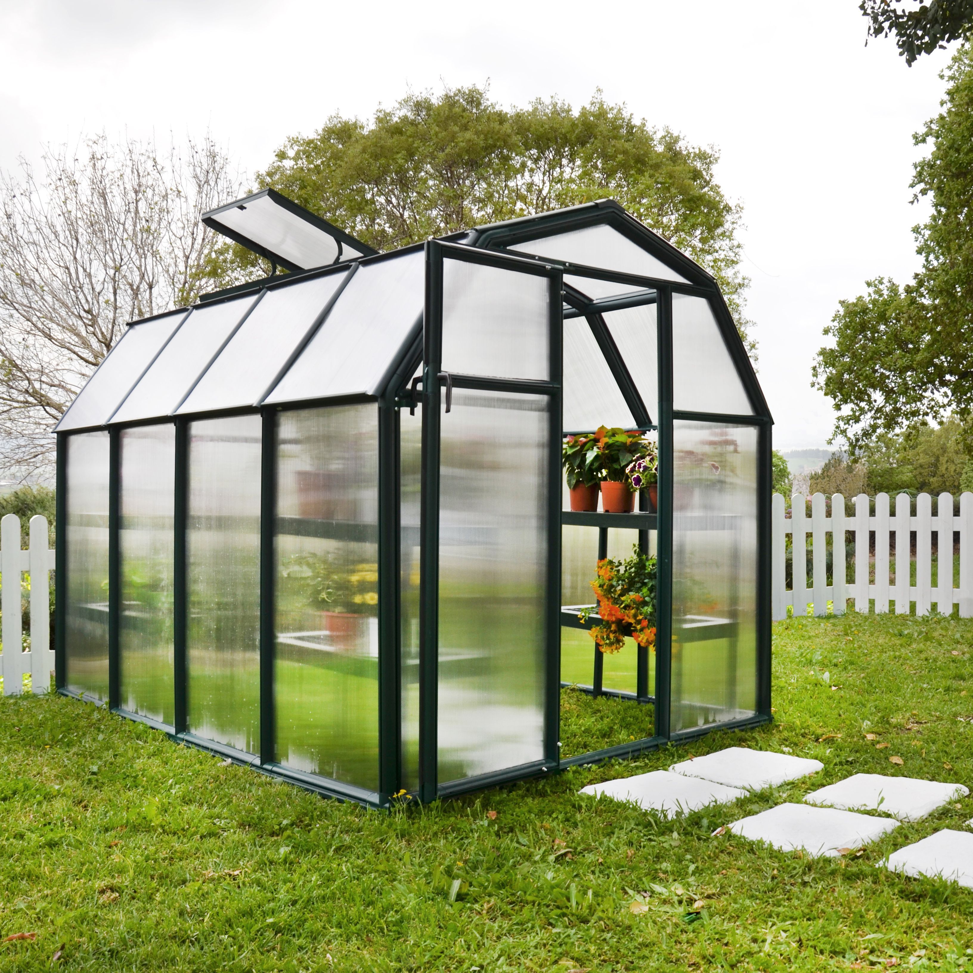 Palram - Canopia Rion Ecogrow 6x8 Greenhouse | DIY At B&Q