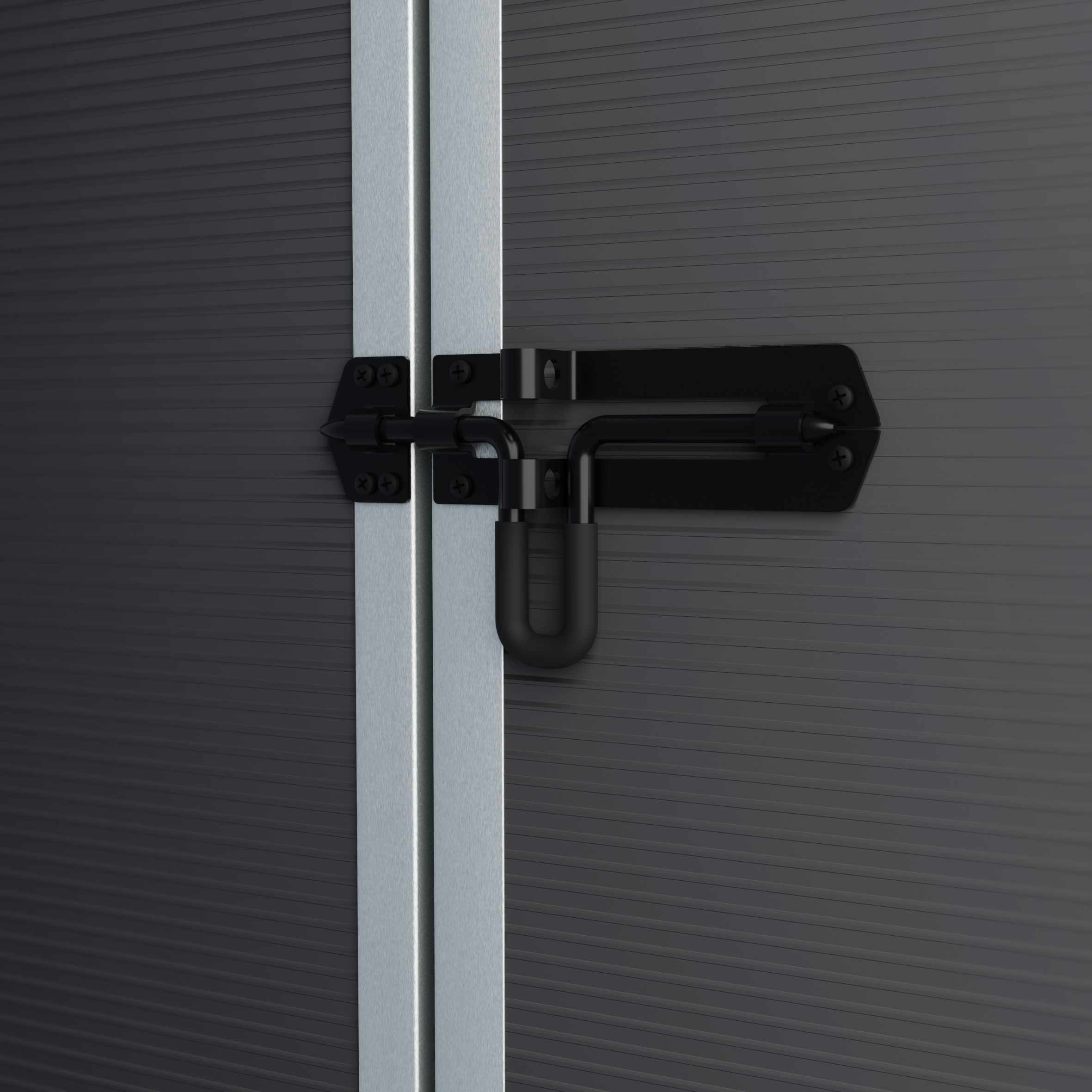 Palram - Canopia Rubicon 6x5 ft Apex Dark grey Plastic 2 door Shed with floor (Windowless)