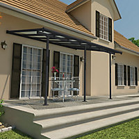 Palram - Canopia Sierra Grey Non-retractable Awning, (L)4.34m (H)3.05m (W)2.99m