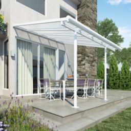 Palram - Canopia Sierra White Non-retractable Awning, (L)3.14m (H)3.05m (W)2.99m