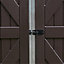 Palram - Canopia Skylight 12x6 ft Apex Tan Plastic 2 door Shed with floor