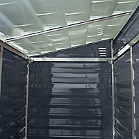 Palram - Canopia Skylight 4x6 Pent Dark grey Plastic Shed with floor