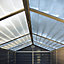 Palram - Canopia Skylight 6x5 Apex Dark grey Plastic Shed with floor
